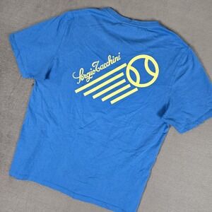 Sergio Tacchini Mossa T-Shirt Mens Medium Short Sleeve French Blue Tennis
